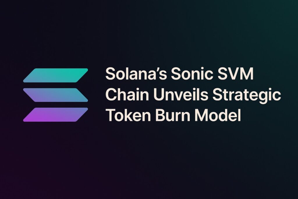 Solana's Sonic SVM Chain Unveils Strategic Token Burn Model