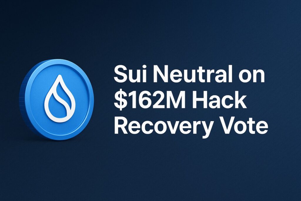 Sui Foundation Remains Neutral as $162 Million Hack Recovery Vote Proceeds