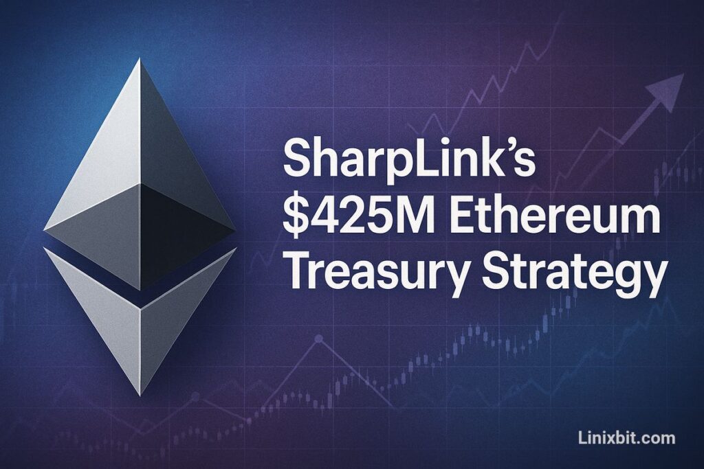 SharpLink's $425M Ethereum Treasury Strategy Leads Corporate Crypto Adoption